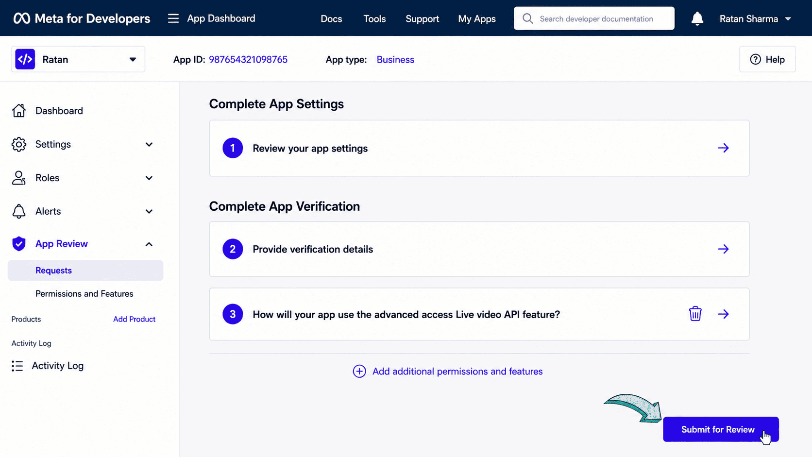 submit your app for review