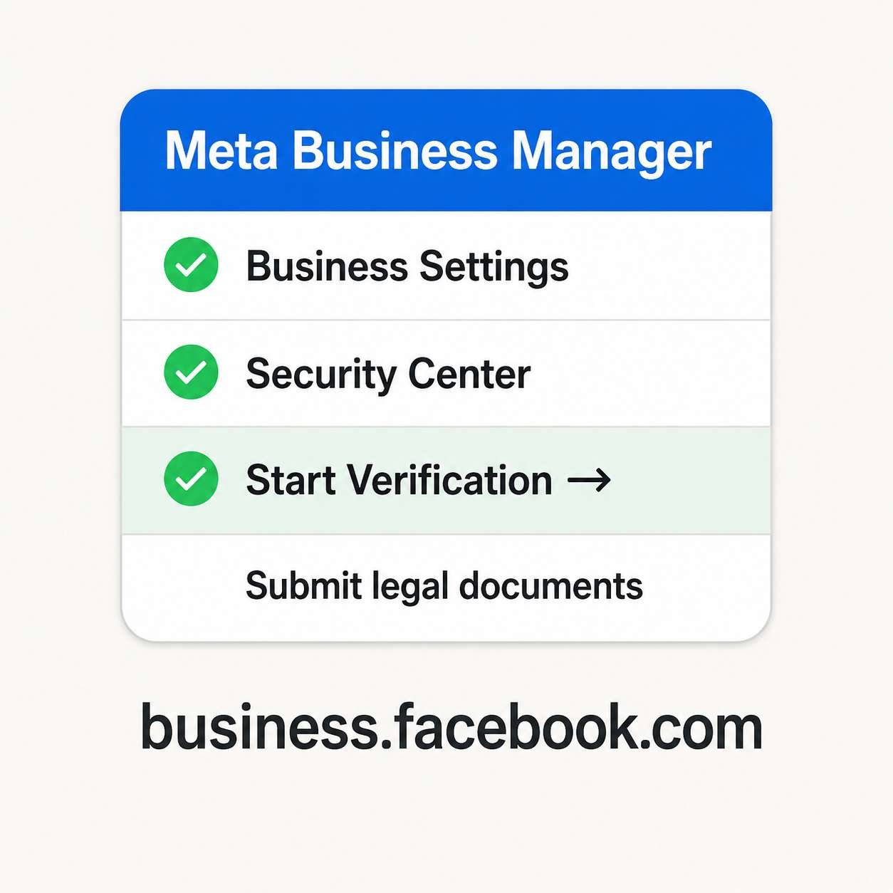 meta business verification